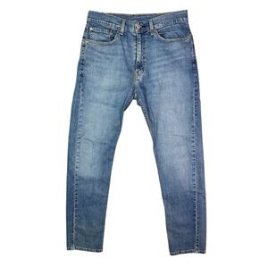 Levi's 505 Men's 34x34 Blue Denim Straight Leg Regular Fit Stretch Jeans